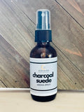 Charcoal Suede Body Mist Spray, Scented Fragrance Mist, Natural Body Spray