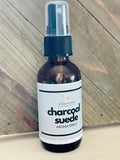 Charcoal Suede Body Mist Spray, Scented Fragrance Mist, Natural Body Spray