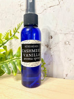 Cashmere Vanilla Body Mist Spray, Musk Mist, Natural Perfume sprays