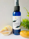 Caribbean Teakwood Body Mist Spray, Woodsy Scent, Natural Perfume Mist